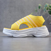 Flying woven stretch sports sandals