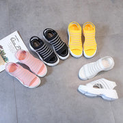 Flying woven stretch sports sandals