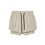 Men's Athletic Shorts Double-layer Fitness Wicking