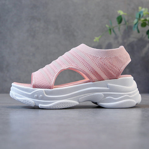 Flying woven stretch sports sandals