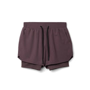 Men's Athletic Shorts Double-layer Fitness Wicking