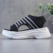 Flying woven stretch sports sandals