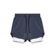 Men's Athletic Shorts Double-layer Fitness Wicking