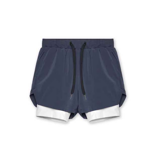 Men's Athletic Shorts Double-layer Fitness Wicking