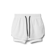 Men's Athletic Shorts Double-layer Fitness Wicking