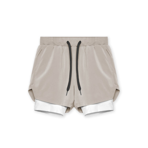 Men's Athletic Shorts Double-layer Fitness Wicking